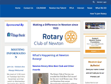 Tablet Screenshot of newtonrotaryclub.com